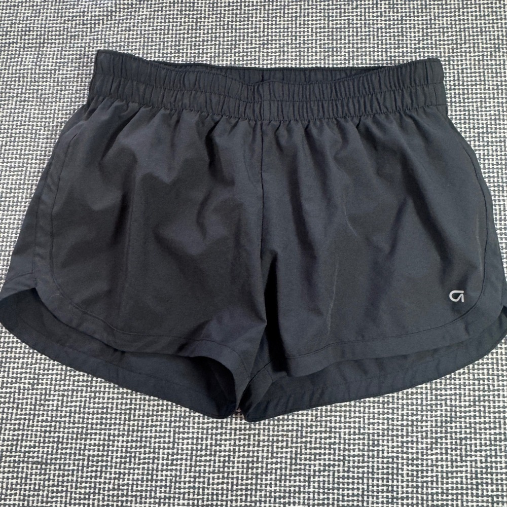 GapFit Womens Black Running Shorts Medium Regular Athletic Gym Workout Liner